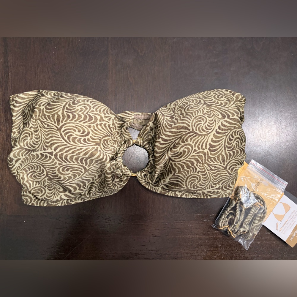 Green Vix Paula Hermanny ‘Ortiz’ Bandeau Bikini Top